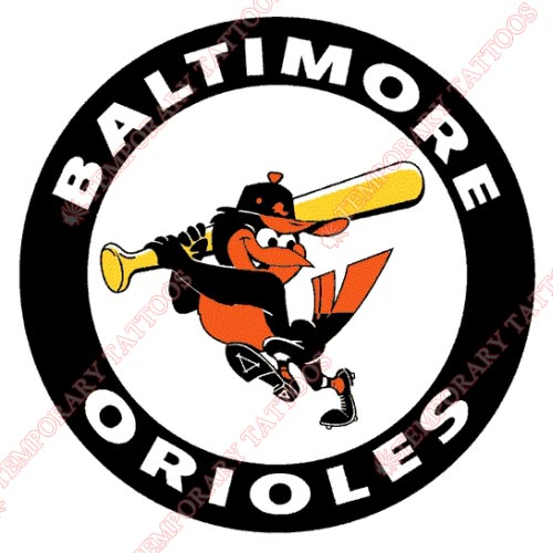 Baltimore Orioles Customize Temporary Tattoos Stickers NO.1417